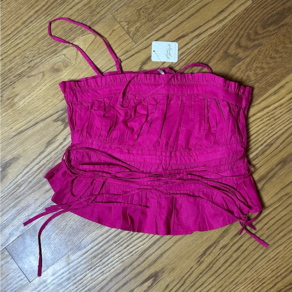 Free People‎ Gabby Tube Top Punch Beachy - Picture 4 of 11